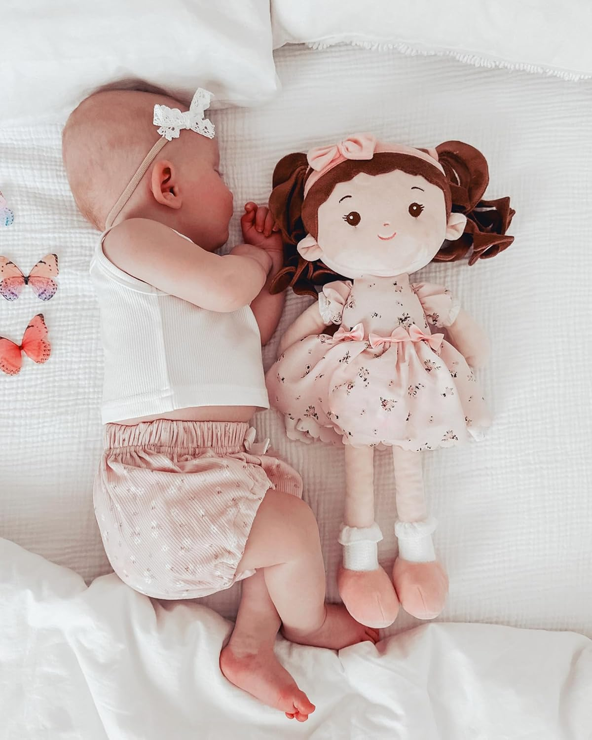 Leyadoll Soft Baby Doll Toys (16''), My First Baby Rag Doll for 1 Year-Old Girl Birthday, Leya Doll Christmas Plush Toys for Toddler Kids Infants -Princess Breeze image number 6