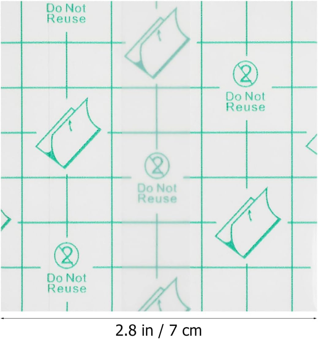 Lurrose 100Pcs Makeup Hand Palette, Makeup Mixing Palette Single Use Adhesive Palettes Disposable Makeup Mixing Tray for Makeup Artist image number 3