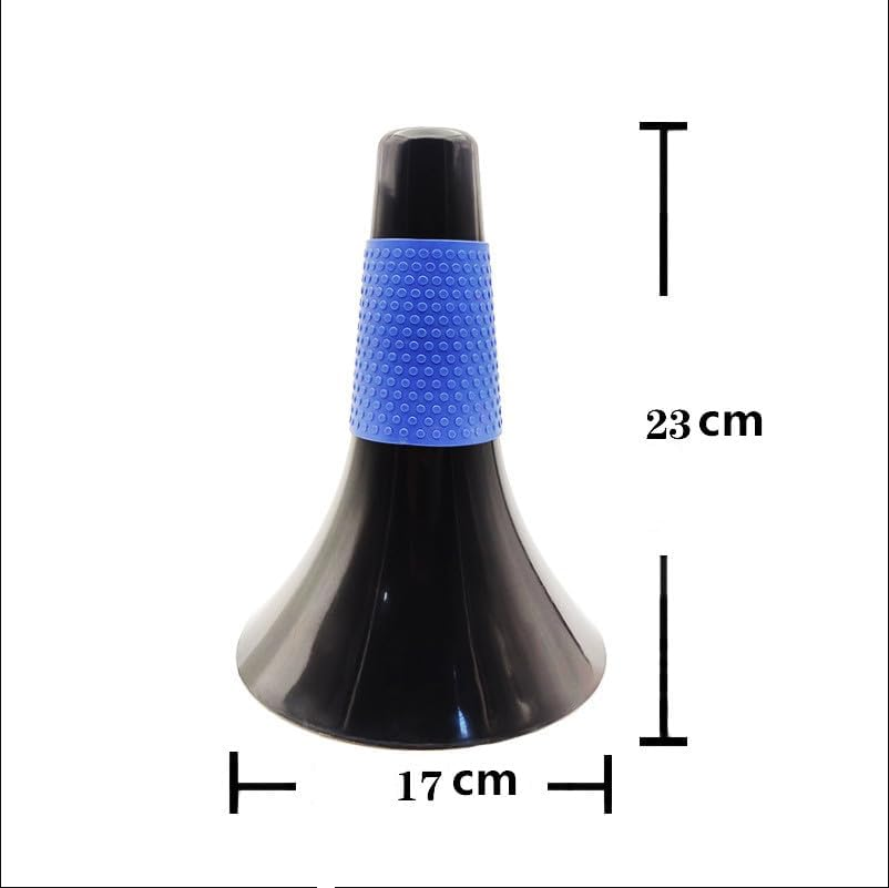 8 Pcs Durable Sport Cones for Basketball Soccer Training, Agility, Plastic Horn Logo Bucket Obstacle Skill Development - High Visibility Field Markers for Sports, Gym Outdoor Use