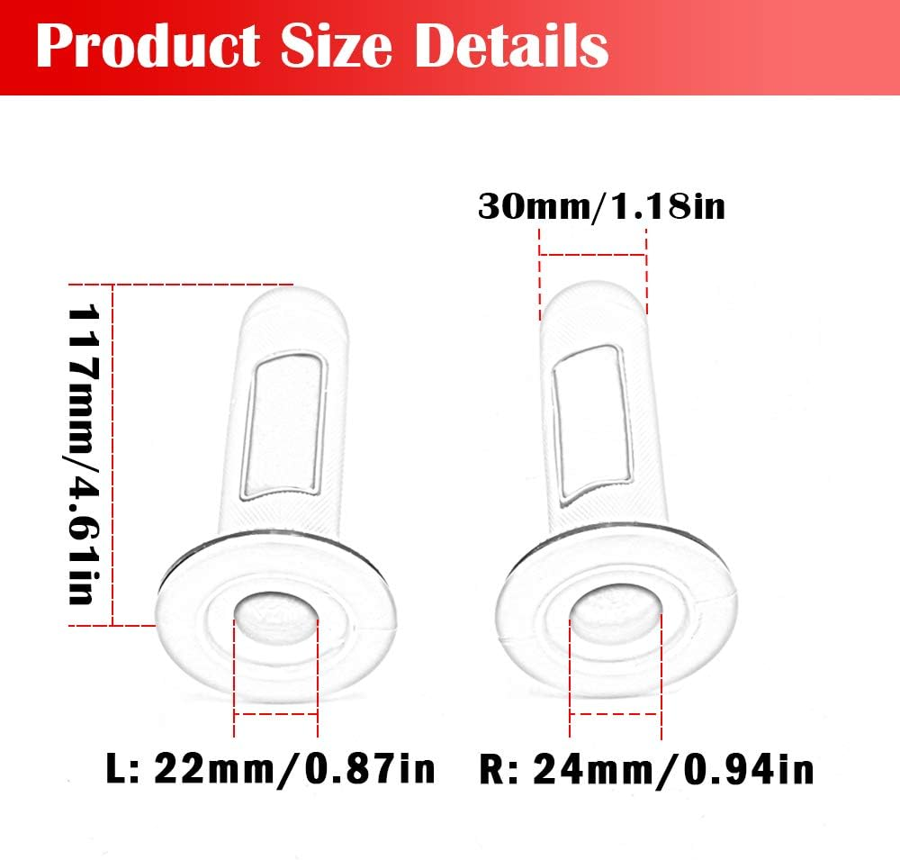 7/8" Motorcycle Handlebar Gel Grip for K.T.M CRF EXC YZF Protaper Pro Conica Motocross Dirt Pit Bike (Red) image number 6