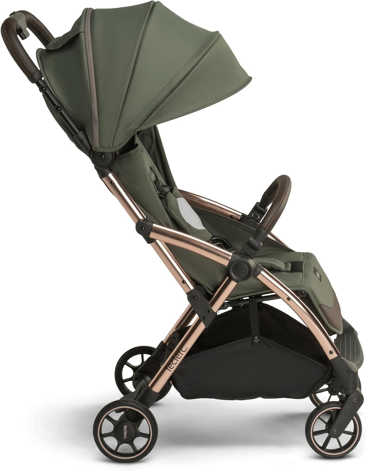 Leclerc Baby Influencer Baby Stroller (Army Green)- Compact Fold, Ultra-Light Weight & Compact 6.6Kg, Cot or Capsule, Travel Stroller, Airplane Overhead image number 3
