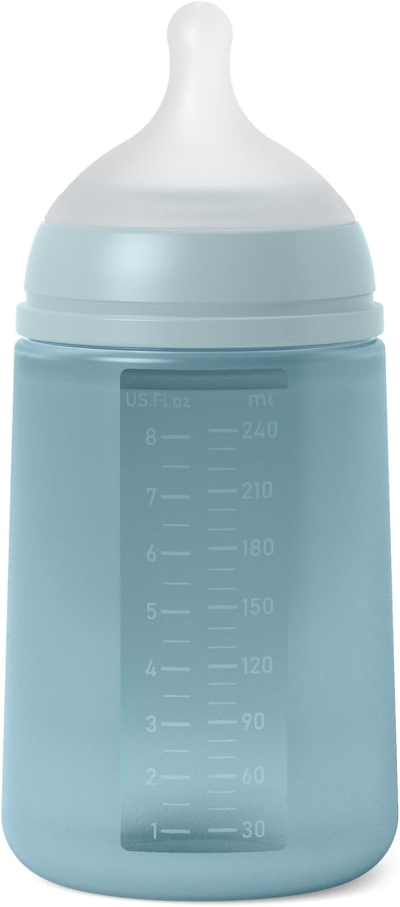 Suavinex All Silicone Bottle, Blue, 240 Ml Capacity image number 5