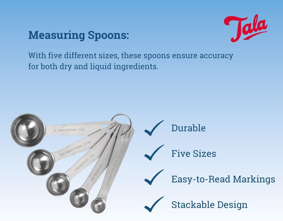 Tala Measuring Spoons, Stainless Steel