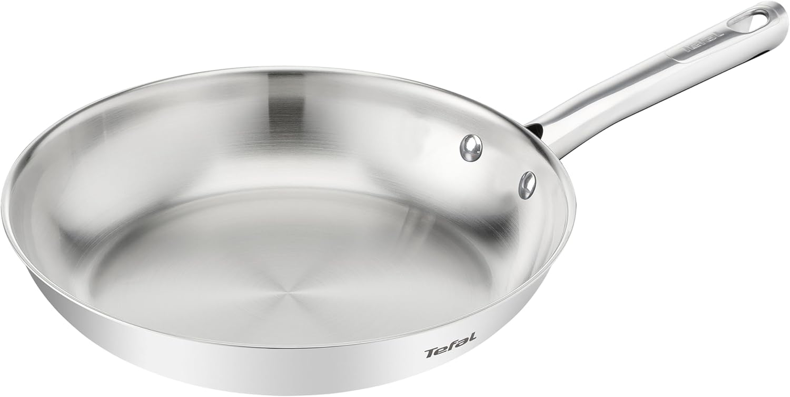 Tefal Duetto on Frying Pan 24 Cm Unsealed Thick Heat Fusion Base Comfort Grip Durable Suitable for All Hobs Stainless Steel B8660434 image number 5