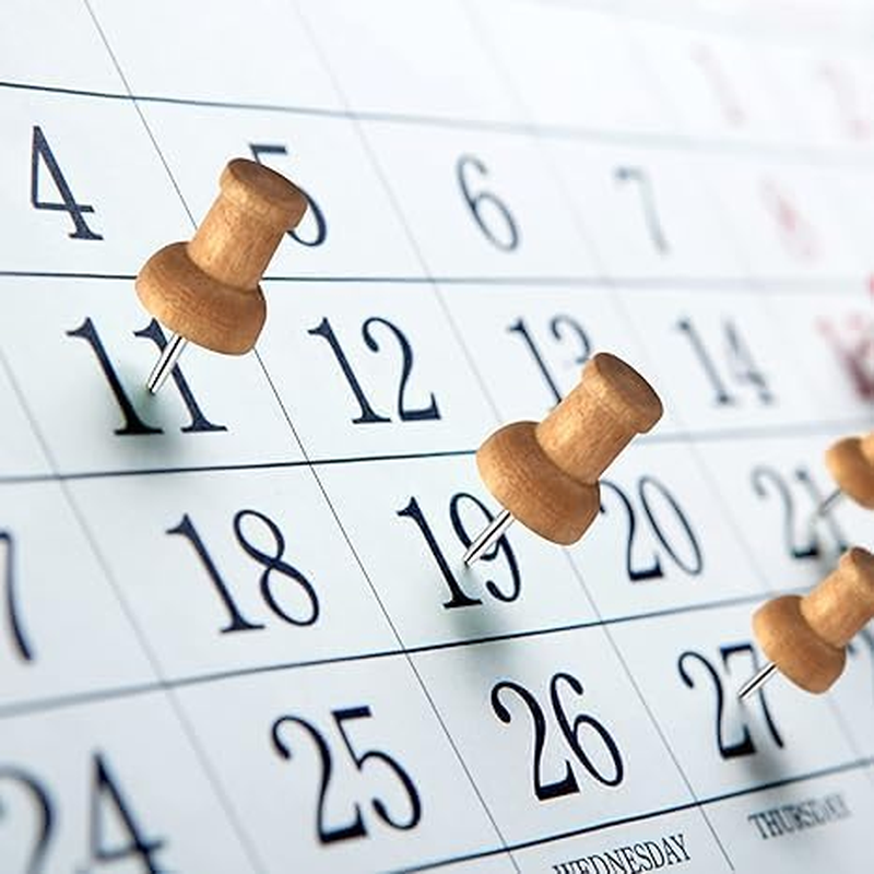 200Pcs Wood Push Pins Cork Board Thumbtacks Wooden Thumbtacks for Cork Boards and Home Office Craft Projects, Natural Color （Two Types） image number 3