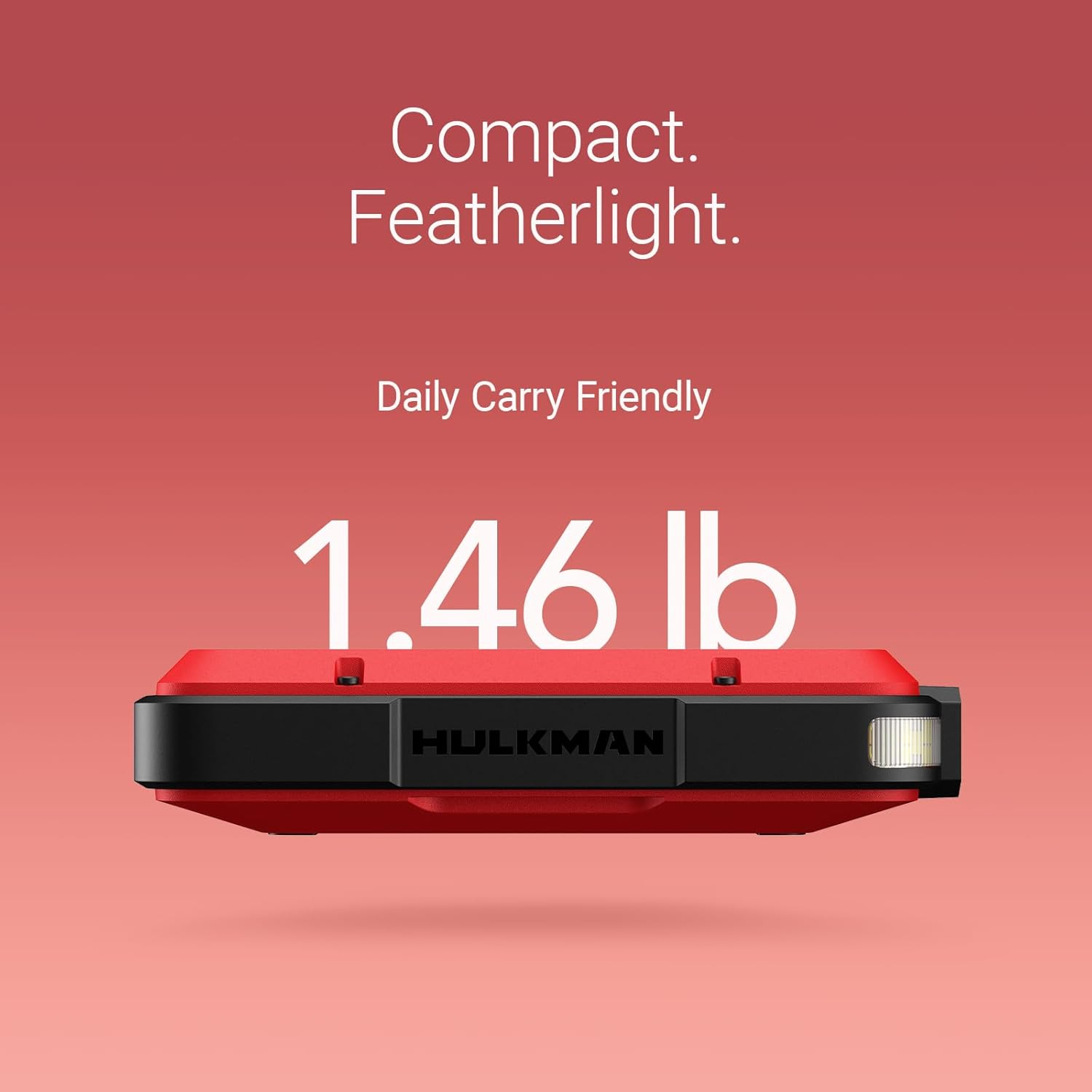 Hulkman Alpha Ultra Red, 1000A 37Wh Jump Starter, Power without the Bulk, Car Battery Jump Starter & Jump Box with 2.9" Smart Display, 45-Min Full Charge, Jumper Cables for 6.5L Gas/3.0L Diesel image number 3