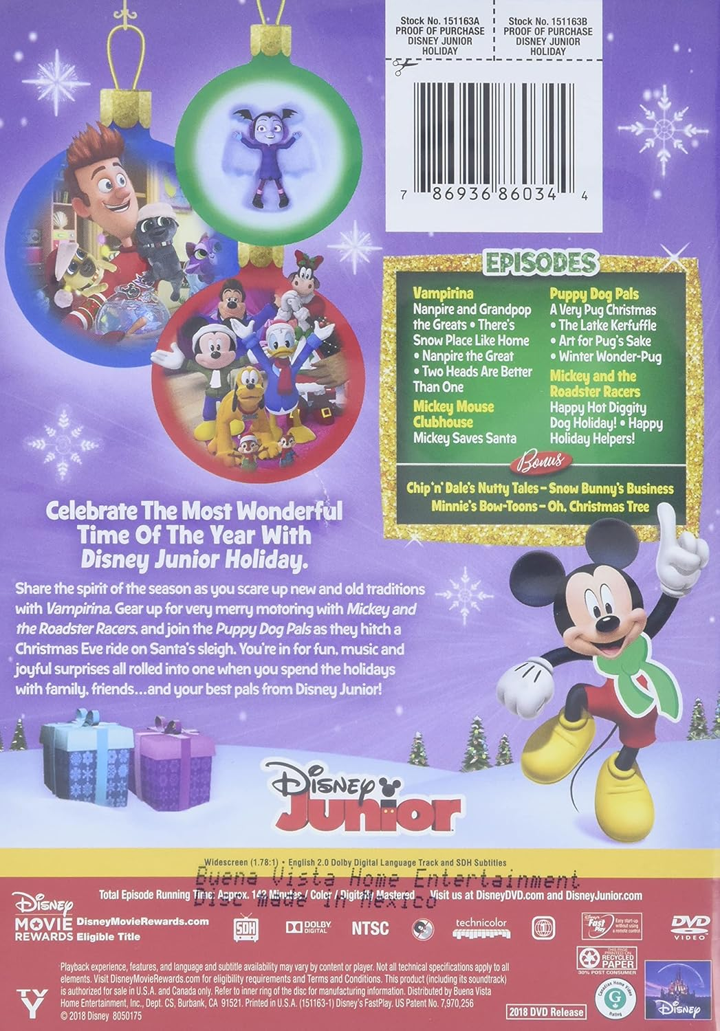 DISNEY JR. HOLIDAY COLLECTION (HOME VIDEO RELEASE) image number 2