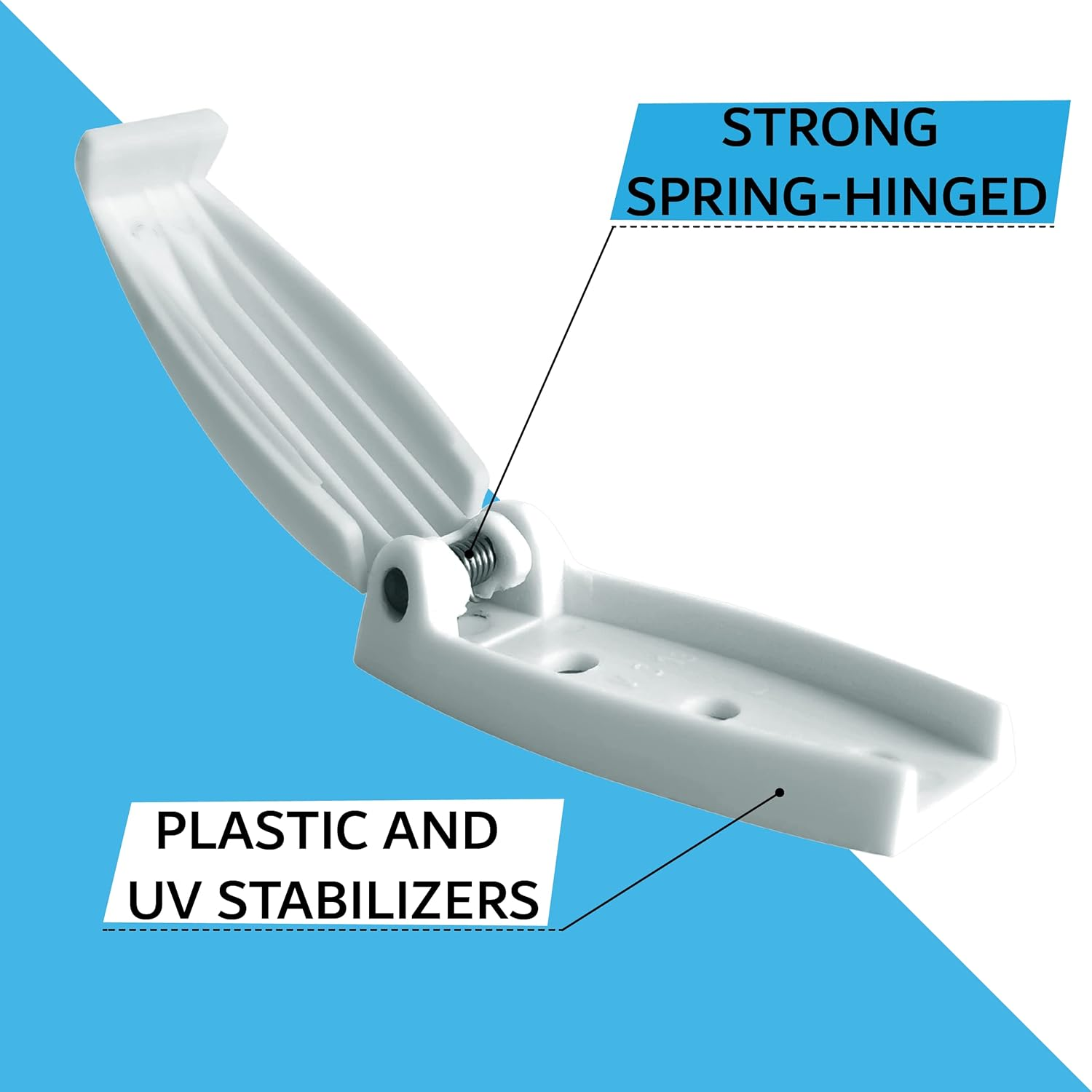 NU-SET | 4RV013 RV Baggage Door Catch | 4 Pack | RV Accessories & Door Hardware (White) image number 4