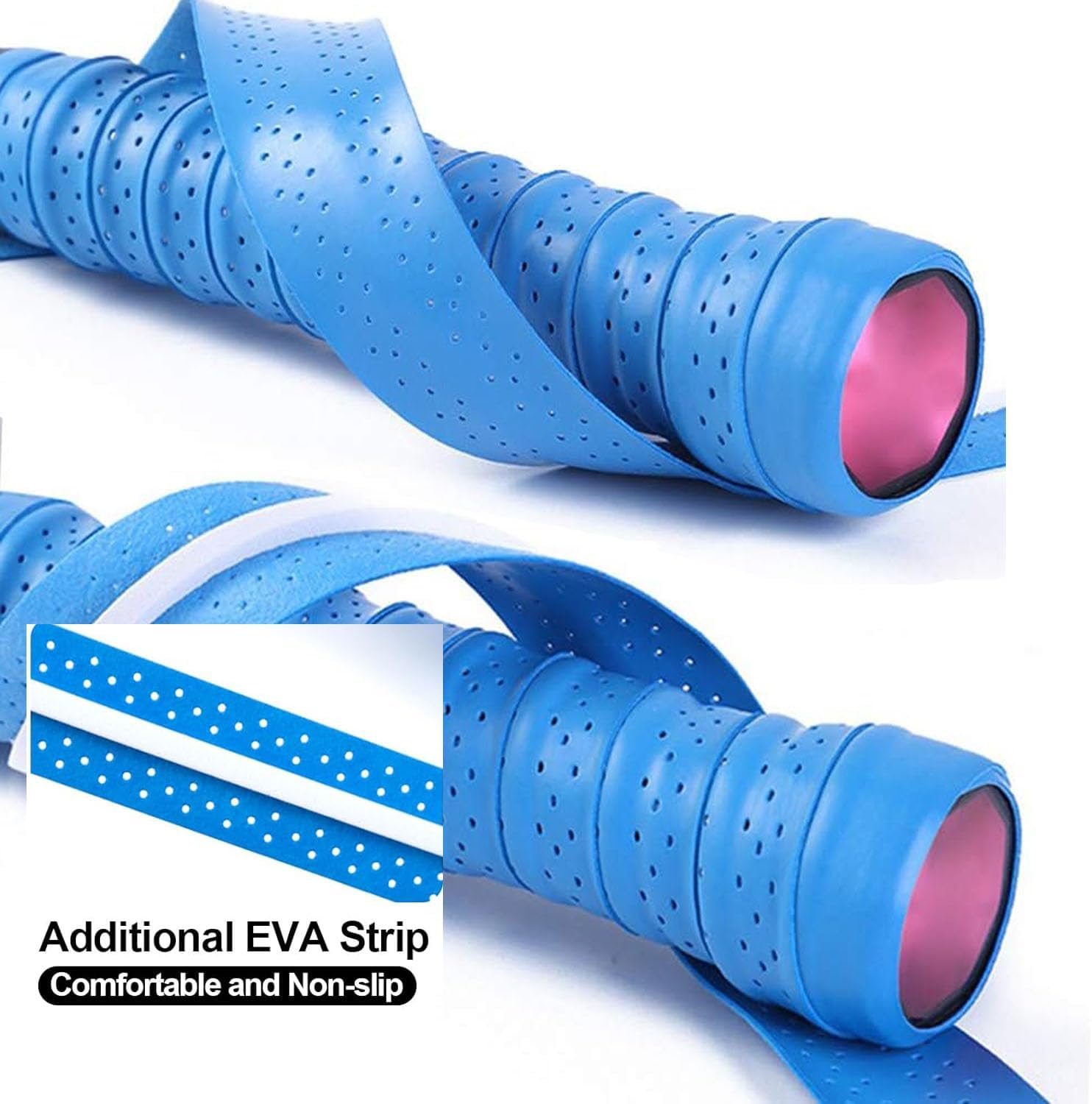 6 PCS Badminton Racket Non-Slip Strap, Tennis Badminton Racket Overgrips Tape,Grip Strap for Tennis Racket, Superabsorbent,Suitable for Tennis Racket, Tadminton Racket image number 4