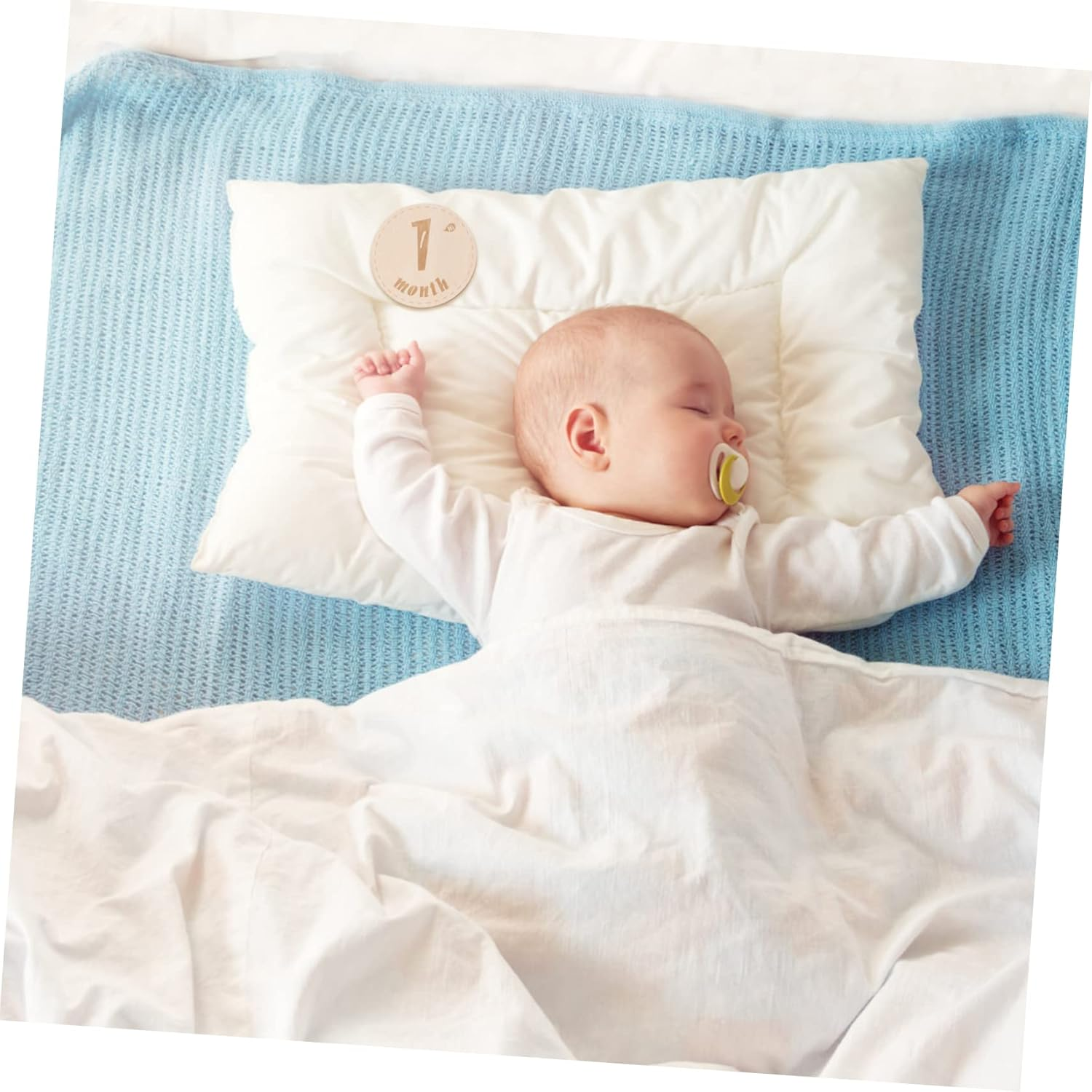 12Pcs Wooden Milestone Cards Set for Newborn Photography Creative Month Growth Commemorative Cards Fine Craftsmanship Keepsake for Shower Boy Girl Gifts image number 5