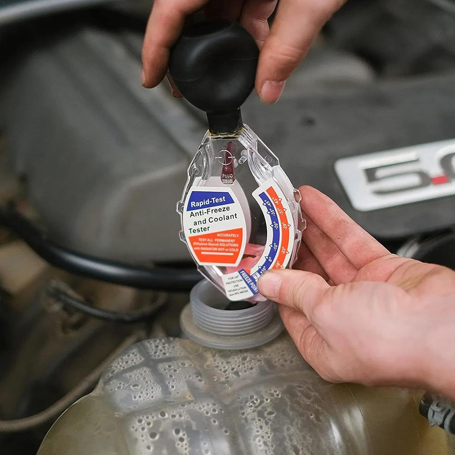 Fbinys Automotive Antifreeze Refractometer, Multifunctional Radiator Coolant Tester, Antifreeze Tester, Portable Coolant Tester, Accurate Antifreeze Measurement, Easy-To-Use Automotive Tool, Coolant image number 6