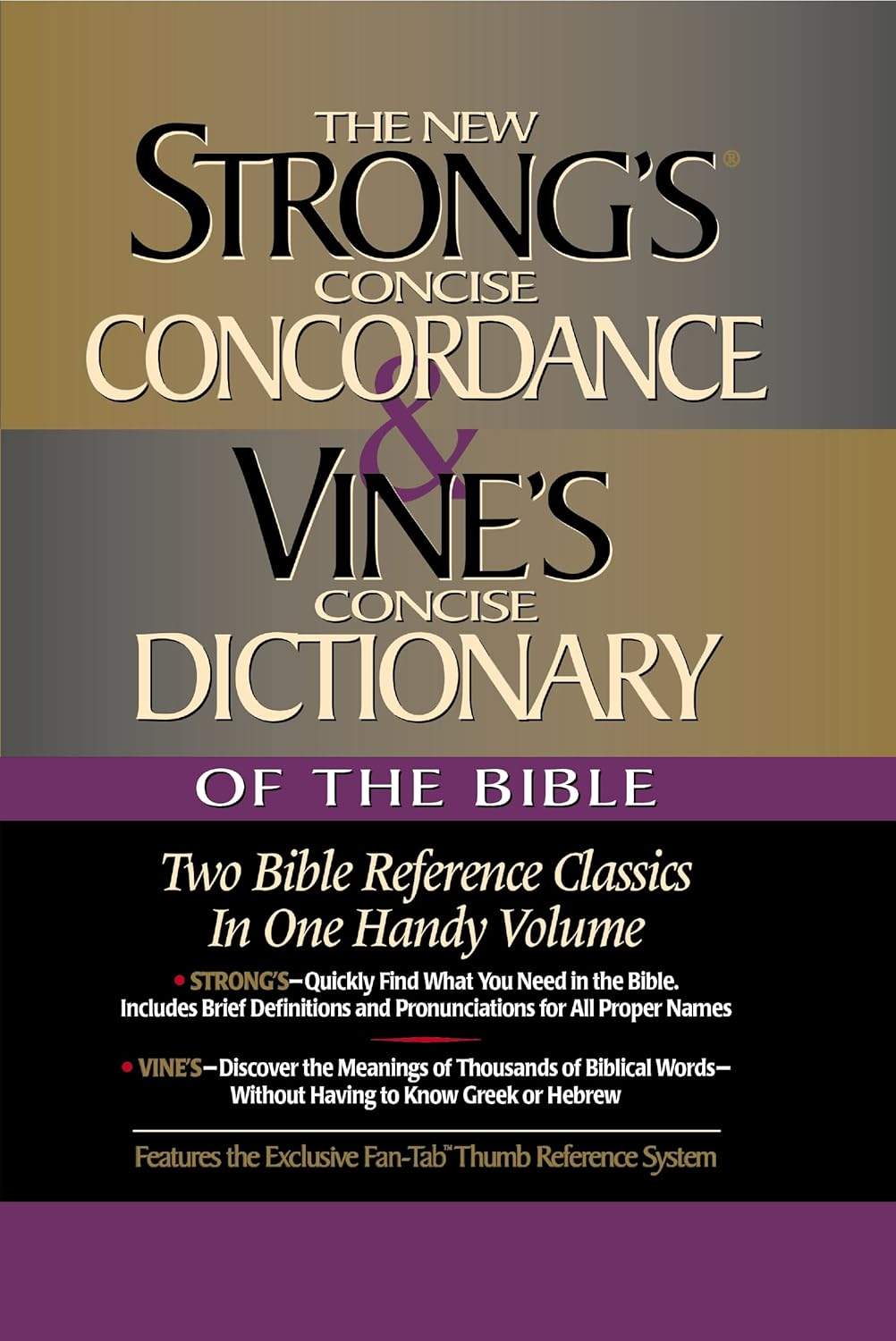 Strong'S Concise Concordance and Vine'S Concise Dictionary of the Bible: Two Bible Reference Classics in One Handy Volume image number 3