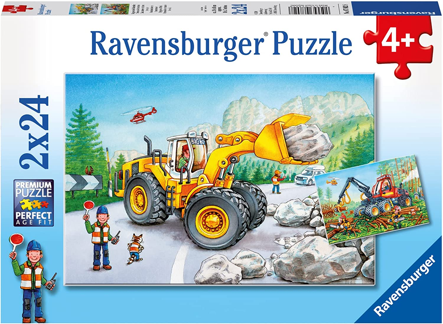 Ravensburger - Diggers at Work Puzzle 2X24 Pieces image number 2