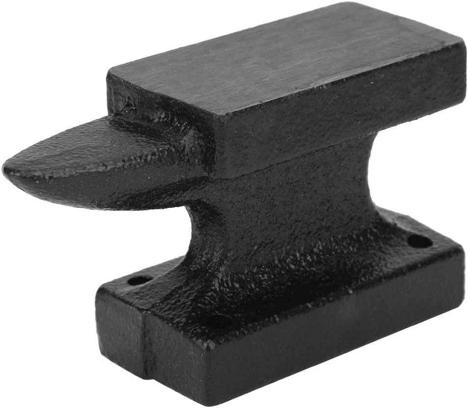 Cast Iron Anvil,Portable Blacksmith Anvil,Stable Workbench Anvil,Iron Horn Anvil Bench,High Hardness,Extra Large Feet,Secure Placement,For Flattening,Forming,Milled,Polished A image number 4