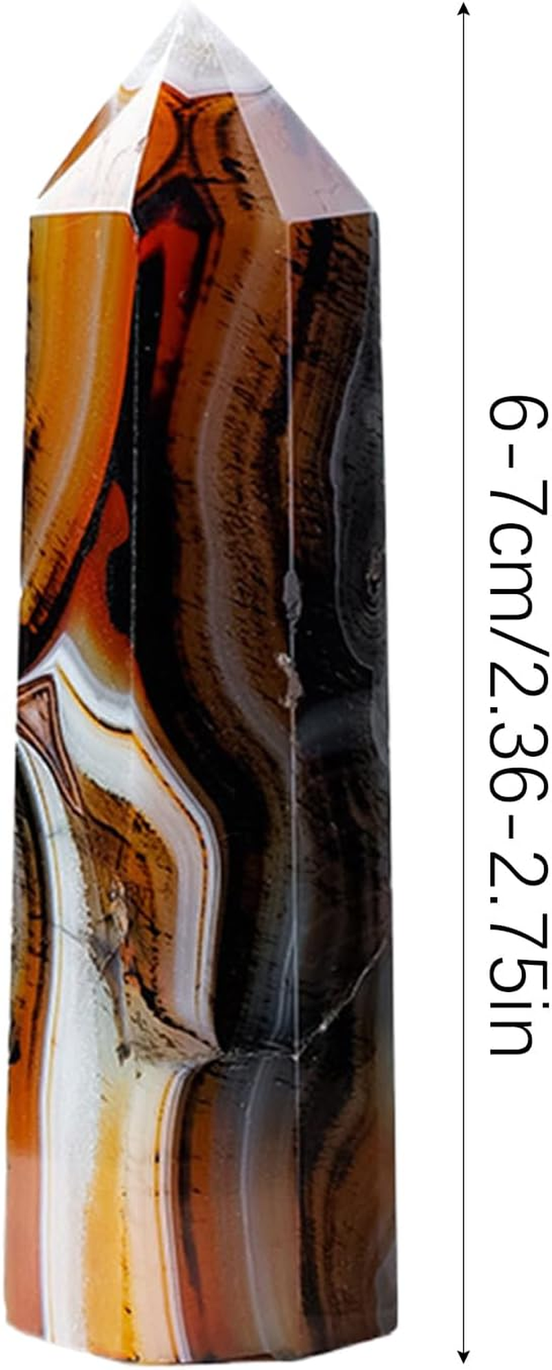 Crystal Tower - Energy Meditation Stone,Decorative Polished Handmade Health & Household for Home Spiritual Beginners