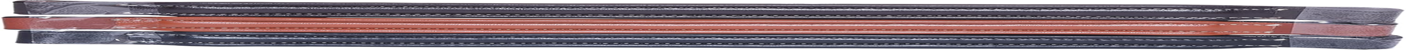 Majestic Ally Straight Crystal Padded Premium Leather English Browband for Horse Bridle image number 4