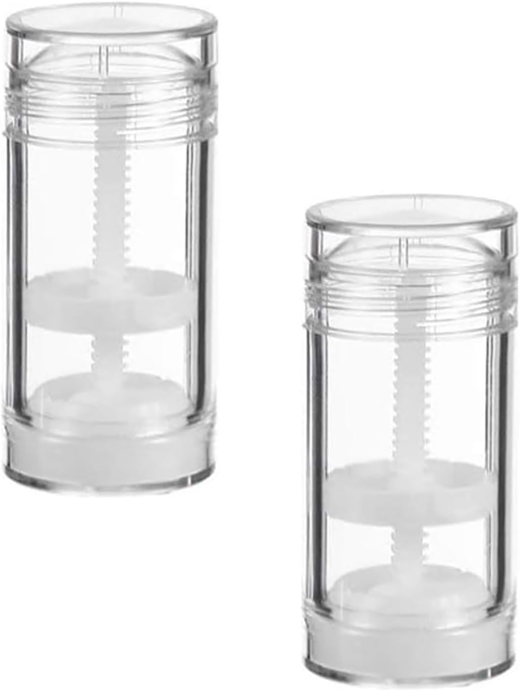 2PCS 30 Gram Reusable round Deodorant Container DIY Deodorant Stick Empty Twist up Tube Refillable Deodorant Bottle Tubes