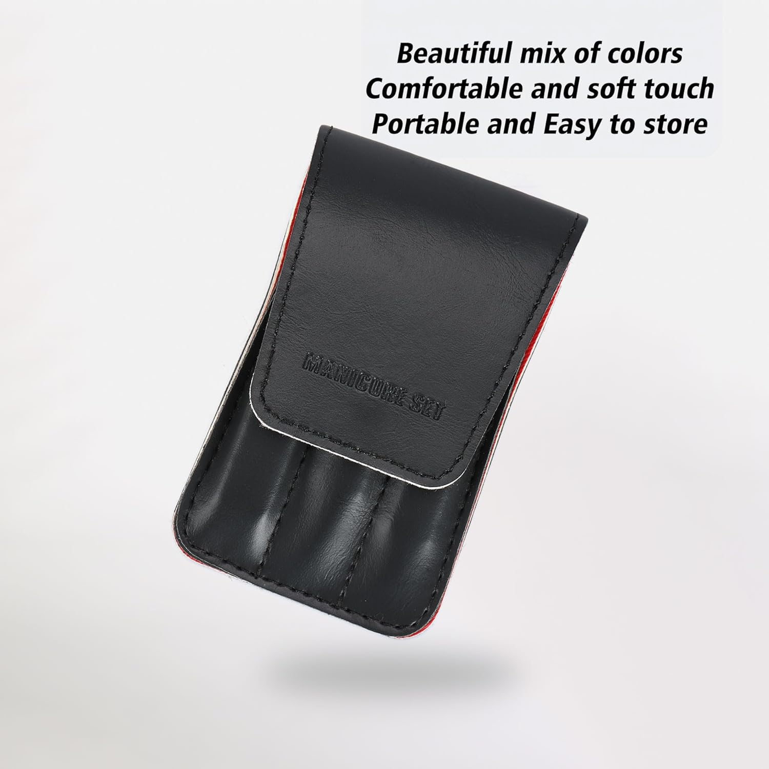 Cool Manicure Set for Men, Nail Clipper Grooming Kit for Teen Boy, Boyfriend, Husband, Dad, Small Gift Idea for Christmas Stocking Stuffers or Birthday Gift (Black)