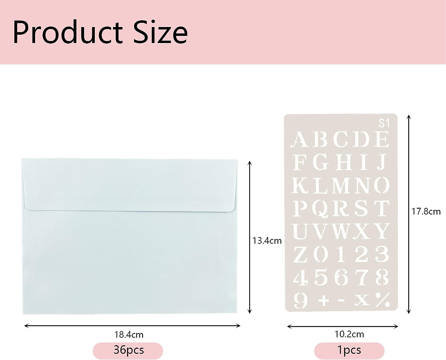 AUXIN A7 Envelope -36 White Self-Adhesive Invitation Envelopes, Suitable for Weddings, Offices, Birthdays, Graduation Ceremonies, Greetings, Announcements, Baby Showers.13.3X18.4 Cm/5.25X7.25 Inches image number 6