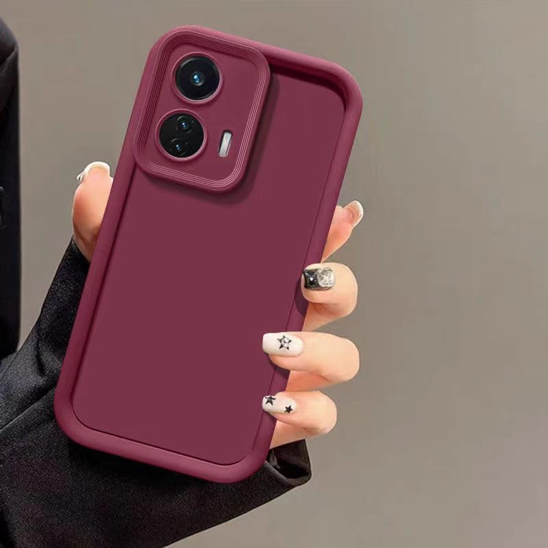GOGME Case for Oppo Reno 13 Pro (Reno13 Pro) 5G Cover, Ultra Thin Soft Silicone TPU Protective Case, Dust Protection, Robust Mobile Phone Case - Wine Red image number 4