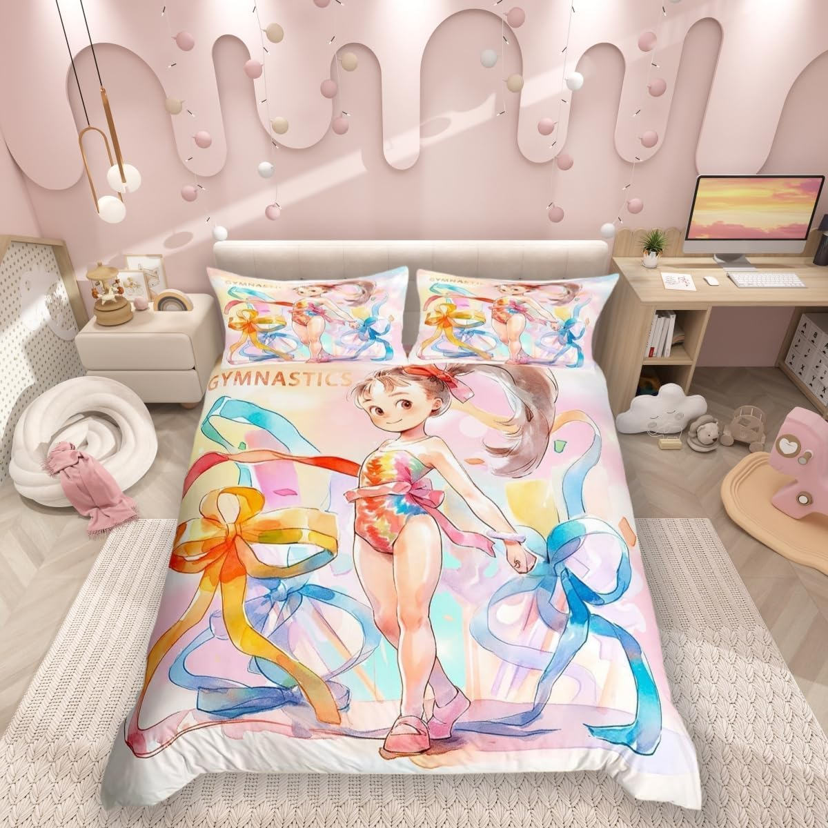 Death Psychedelic Moth Duvet Cover Single Size,Star Moon Comforter Cover for Adults Kids Bedroom Decor,Dream Catcher Feathers Exotic Charm Decorative Bedding Set(No Comforter),1 Pillowcase