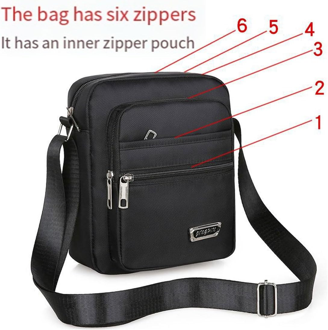 AIMALL Travel Men'S Canvas Shoulder Bag - Crossbody Messenger Bags with Adjustable Strap, Multiple Pockets, Ideal for Daily Use and Travel - Green image number 5