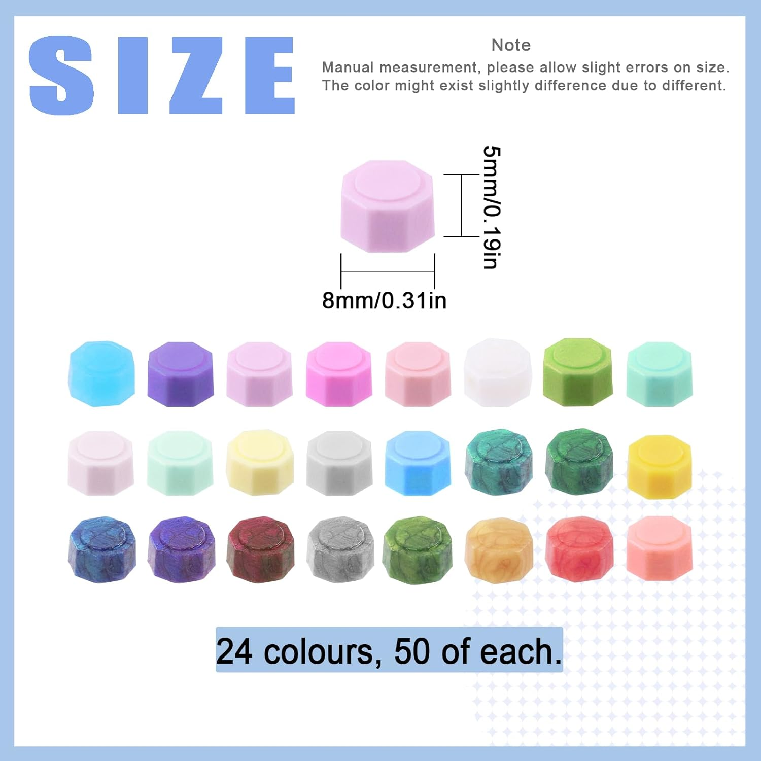 Glarks 1200Pcs Multicolor Sealing Wax Beads for Letter Sealing, Envelope Stamps, Wedding Invitations, Gift Wrapping image number 5
