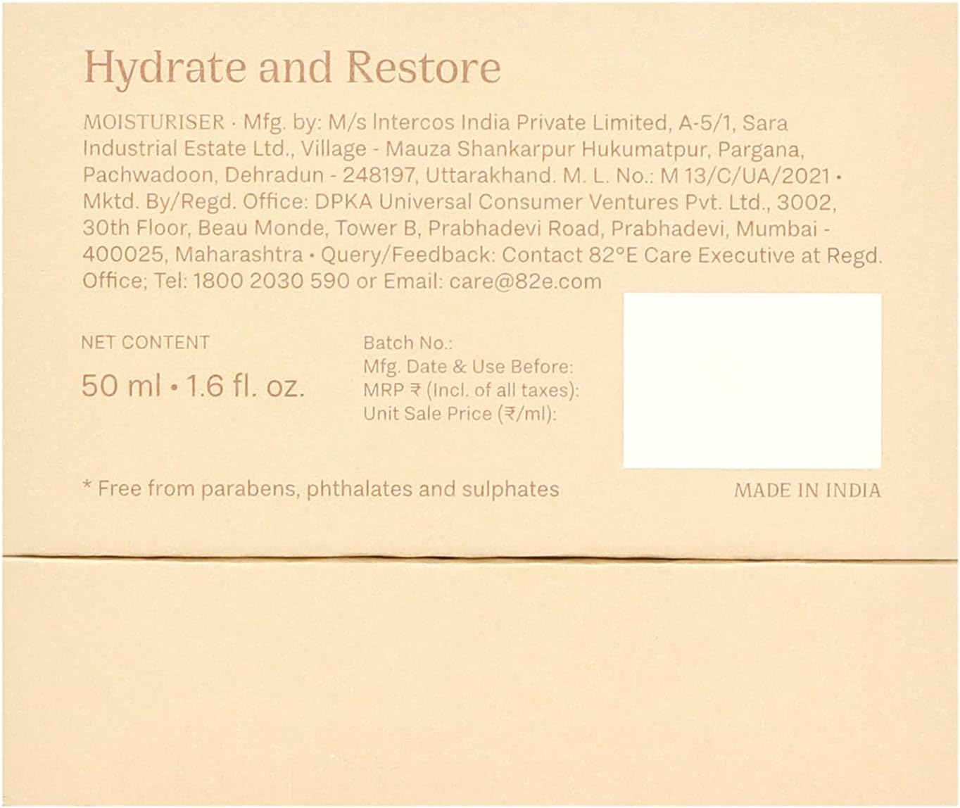 Ashwagandha Bounce Rejuvenating Moisturiser by 82East by Deepika Padukone for Women - 1.6 Oz Moisturiser image number 6