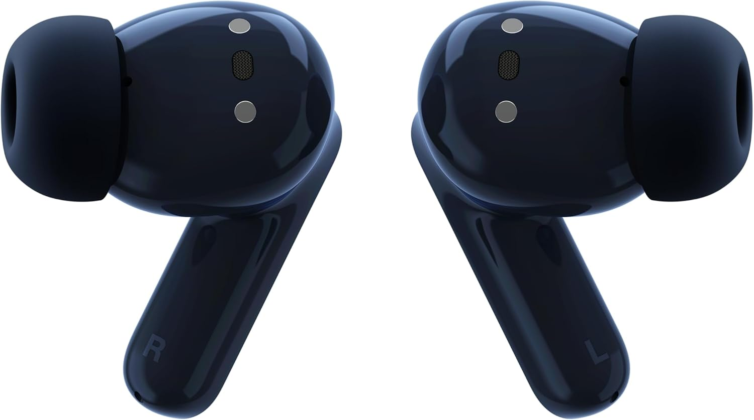 Motorola Moto Buds Wireless Headphones, Immersive Sound with Dolby Atmos, Noise Cancellation, 42 Hours Battery Life, 3 Microphones, Navy Blue [French Version] image number 2