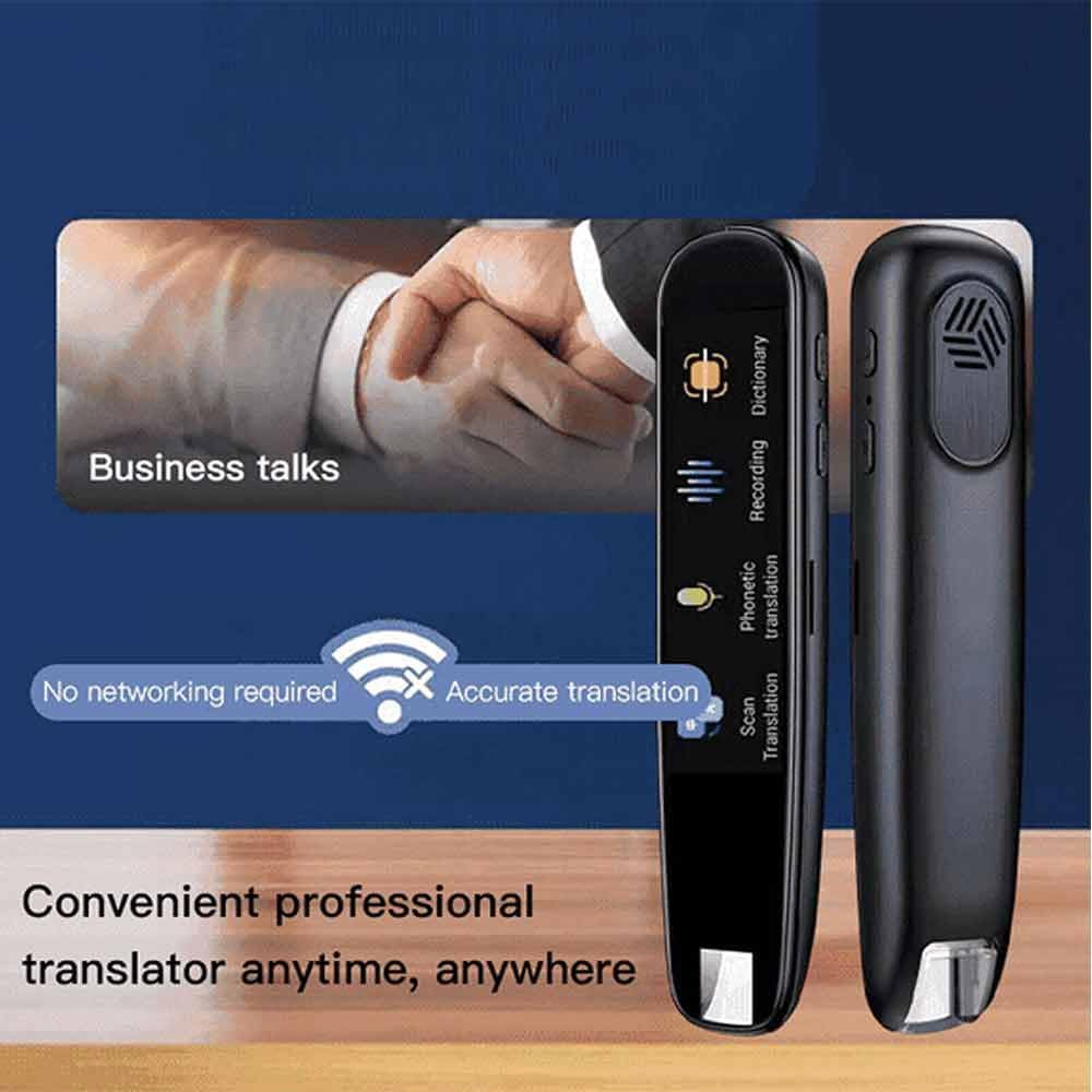 Smart Scan Translation Pen - Text Reading and Scan Reader Device, 110+ Languages Translator for Meetings, Travel, Learning (Pink) - Black image number 7