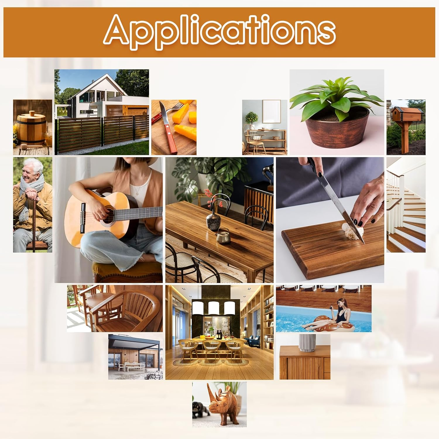 947Ml Tung Oil for Outdoor Furniture, Cutting Board, Food Grade Wood Sealer, Safe Finish for Indoor/Teak - 32Oz Pure, 100% Natural image number 2