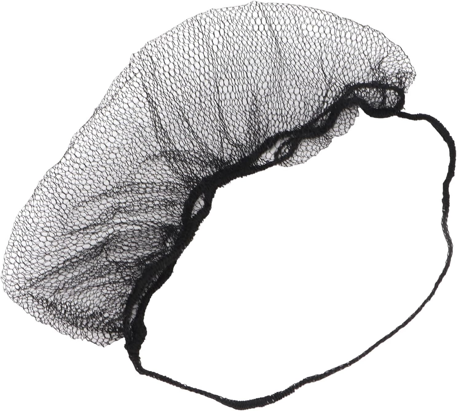 Beard Covers, Dispoable Beard Net 100Pcs for Food Production for Male (Black) - White image number 4