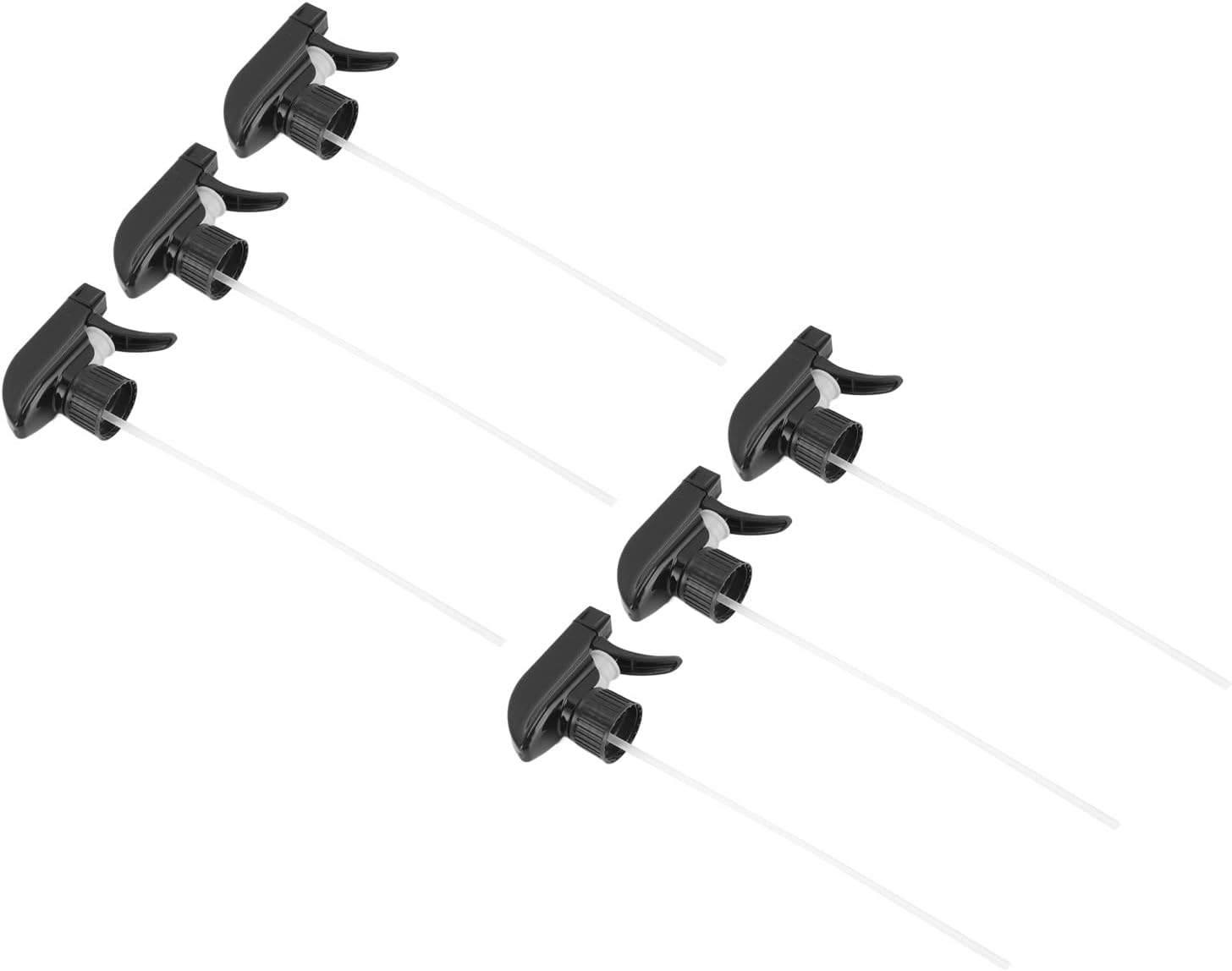 6Pcs Black Spray Bottle Replacement Mist Stream Spray Tops Home Office Supplies image number 5