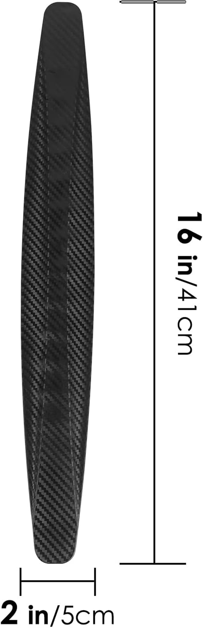 Happylily 4 Pack Car Rubber Bumper anti Collision Strips, Front and Back Corner Bumper Protector Trim, Anti-Scratch Bumper Guard Strip