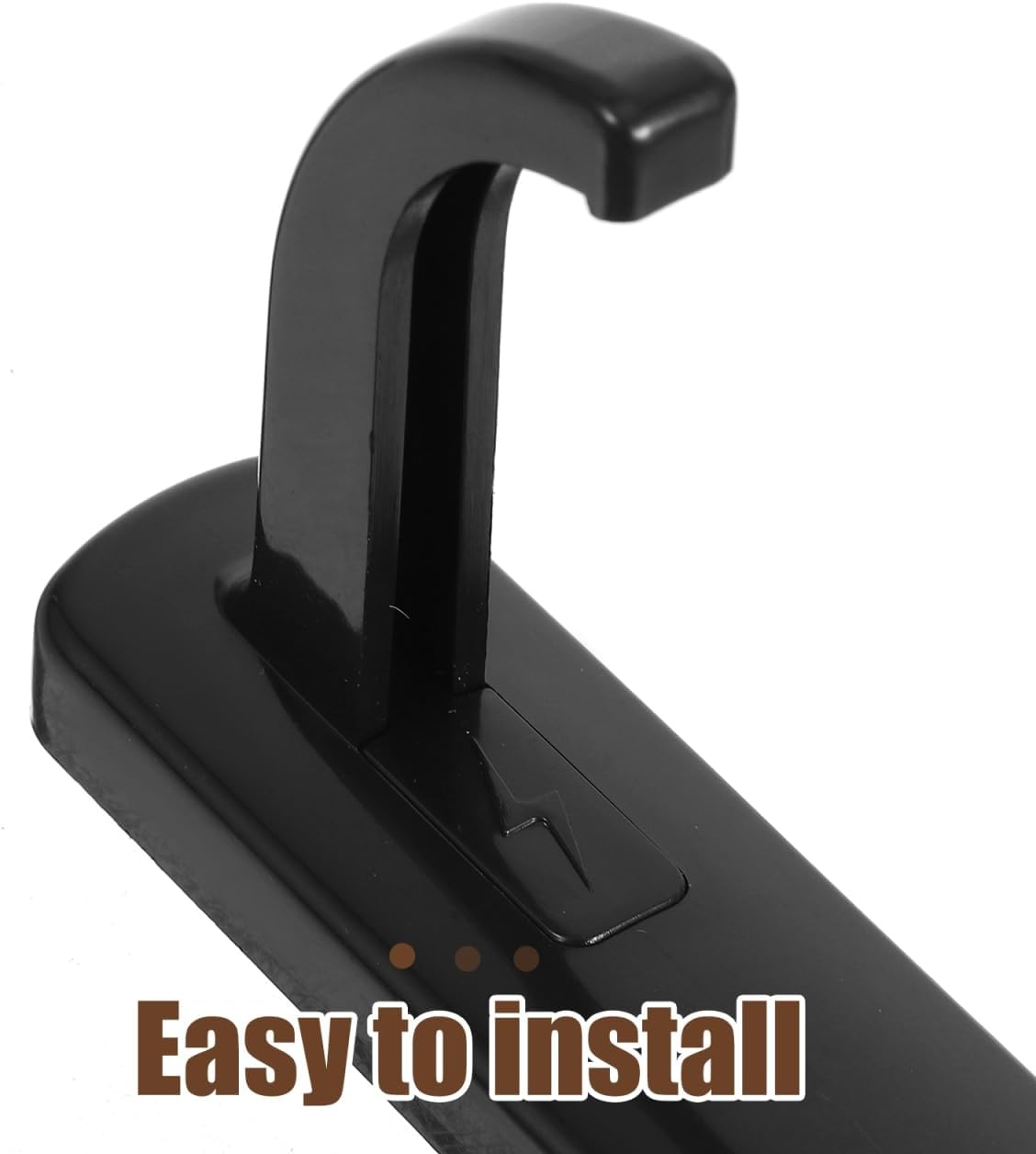 Angoily 5Pcs Headphone Hook Gadget Screen Monitor Headphones Earphones Sport Headphones Headset Mount for Monitor Dual Headphone Stand Headset Holder Mount Cable Hub Black Plastic image number 4