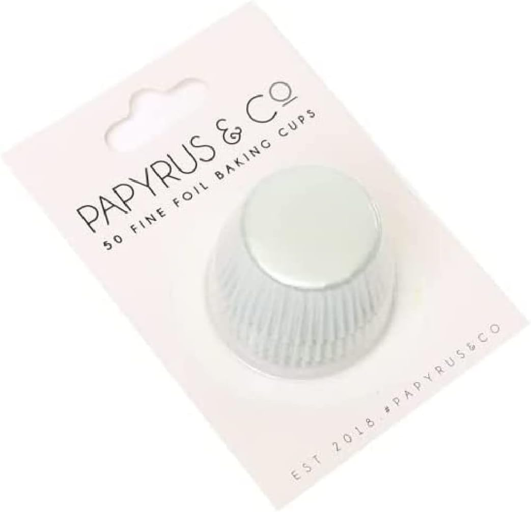 Papyrus Mini Foil Baking Cup 50-Pieces, 35 Mm Size, White