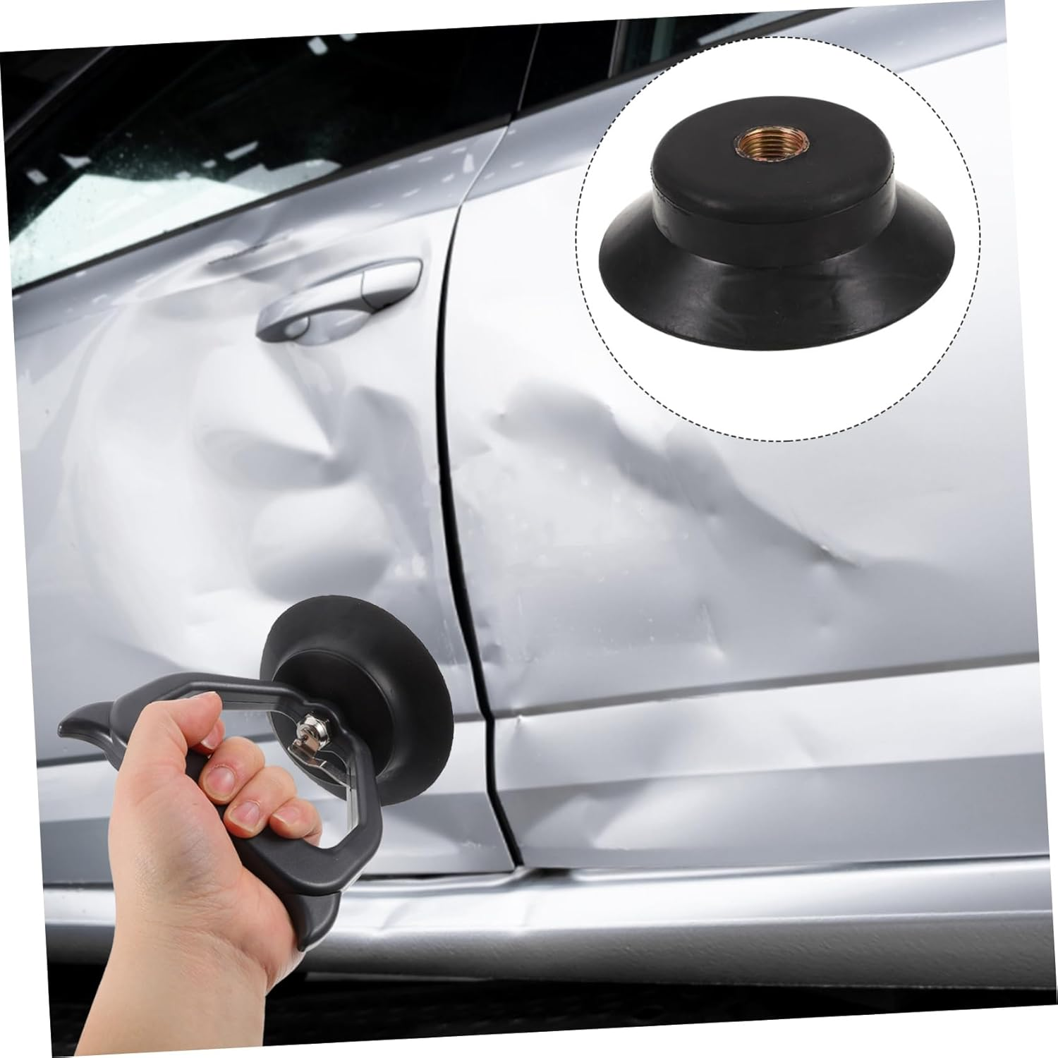 GANAZONO Automotive Dents Removal Tool Pneumatic Suction Cup Kit for Car Body Repair Dents Suction Cups for Cars image number 1