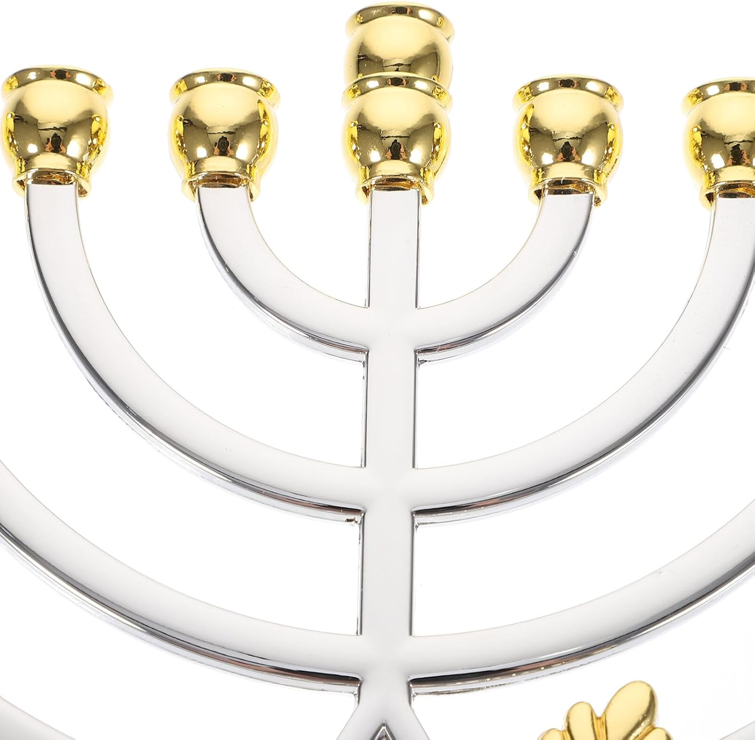 MAGICLULU 9 Branch Menorah Candle Holder,Jewish Candle Holder Candle Stand Candlestick 9 Arm Candlestick Holder Ceremony Candlelight for Chanukah image number 4