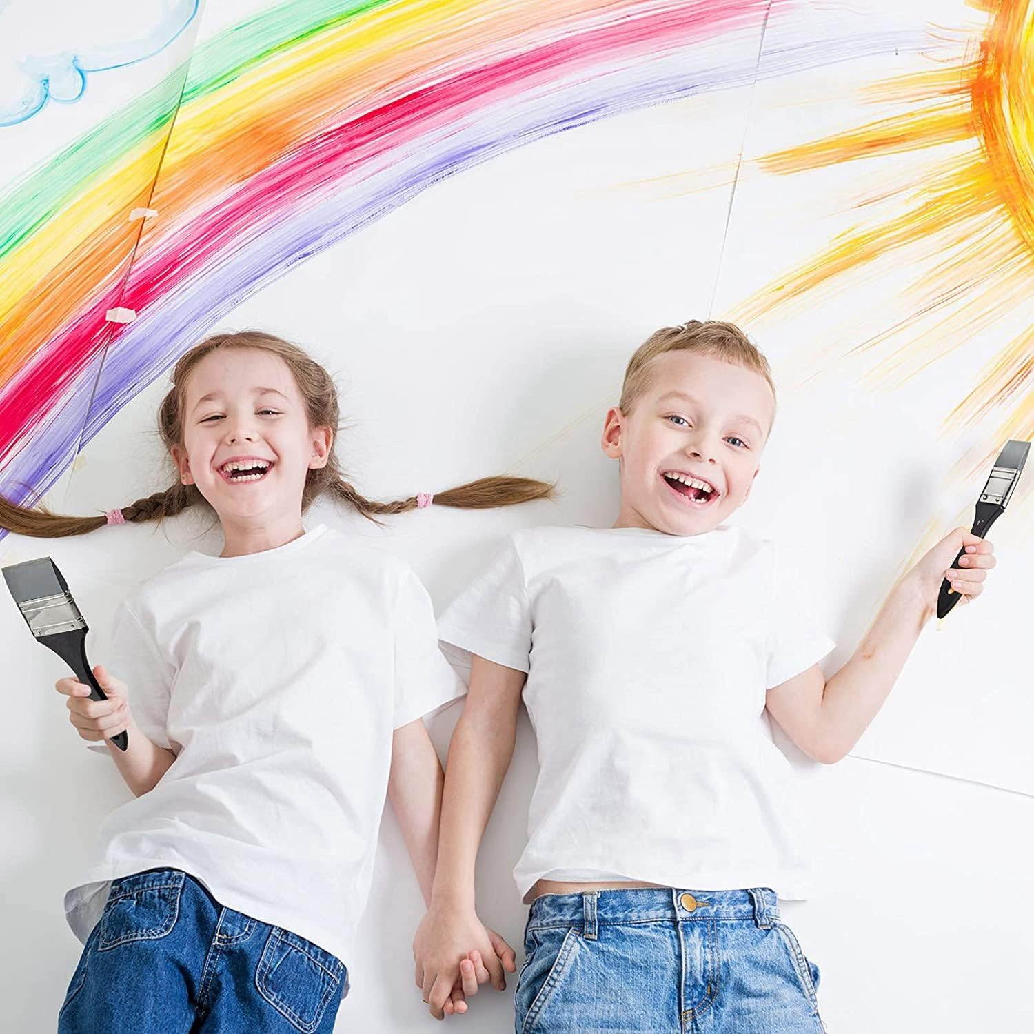 Zicojia 4 Pcs Silicone Paint Brush Set Color Shaper Silicone Brush for Resin Paint Brush, 1 1.5 2 2.5 Inches Wide image number 5