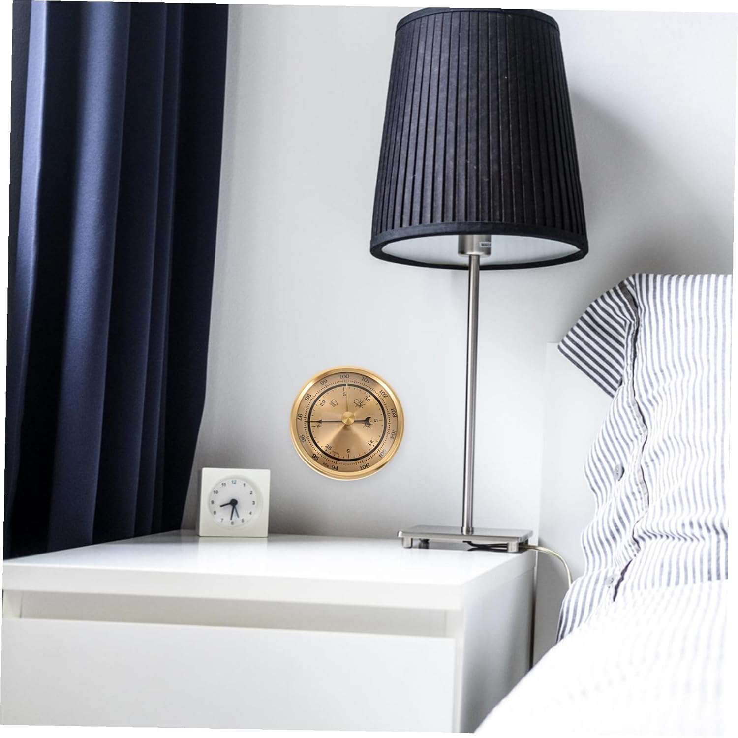 Gatuida Aneroid Barometer with Thermometer and Hygrometer Portable Small Weather Station for Accurate Home Air Pressure and Weather Prediction image number 1