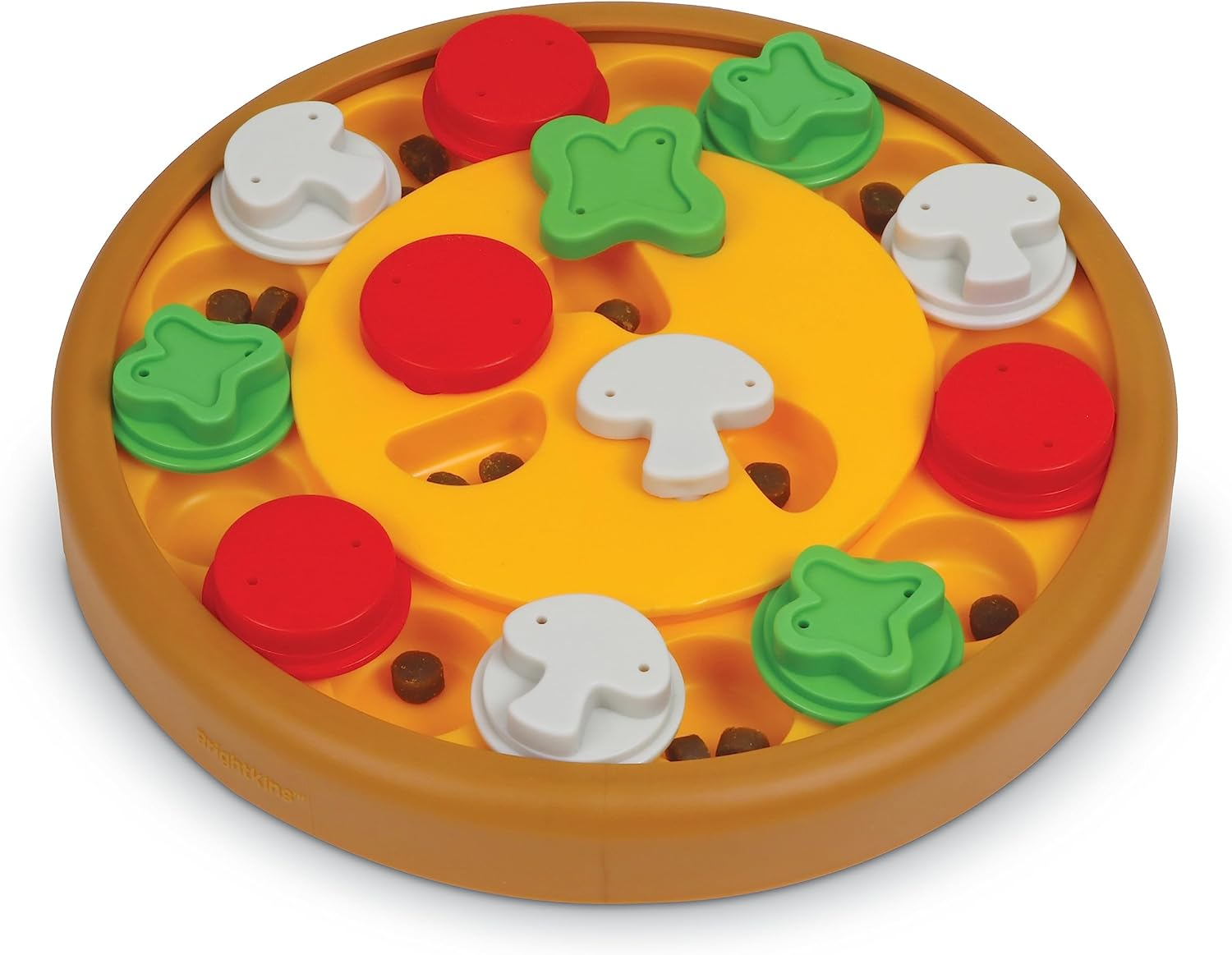 Brightkins Pizza Party! Treat Puzzle - Dog Puzzle Toys, Interactive Dog Toys, Dog