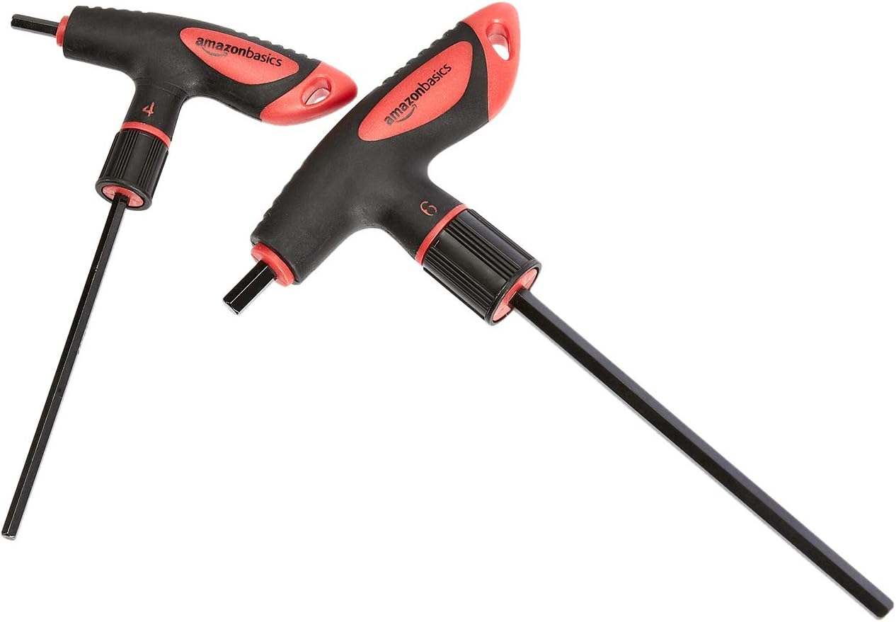 Amazonbasics 8-Piece T-Handle Hex Key Set - 2-10 Mm