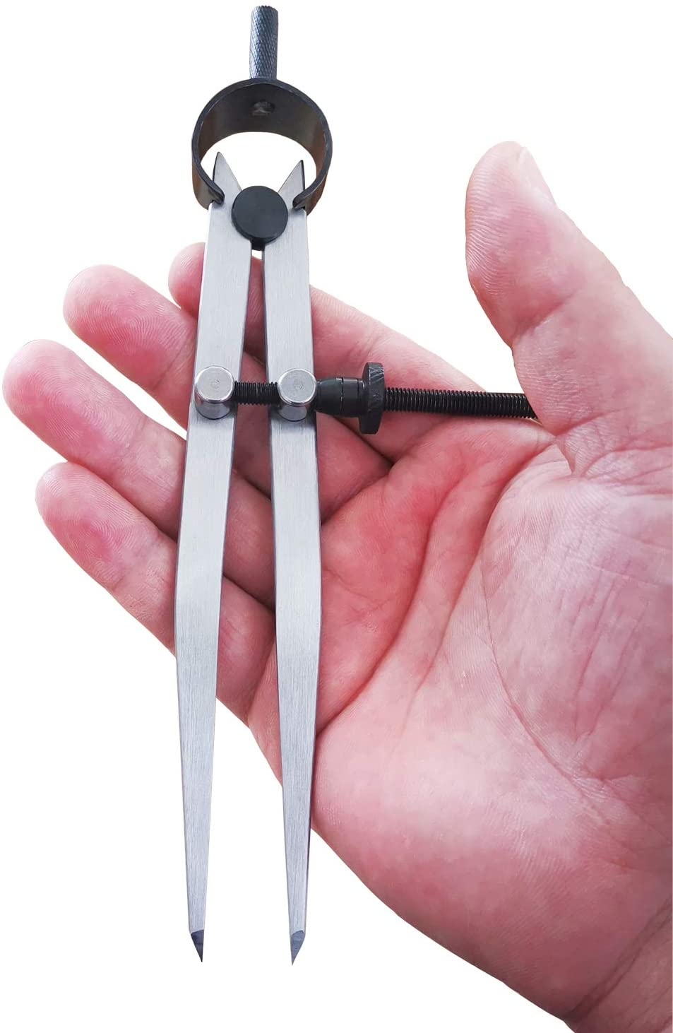 Chuangqi Leather Wing Divider, Adjustable Lockable Steel Compass (6 Inch) image number 1