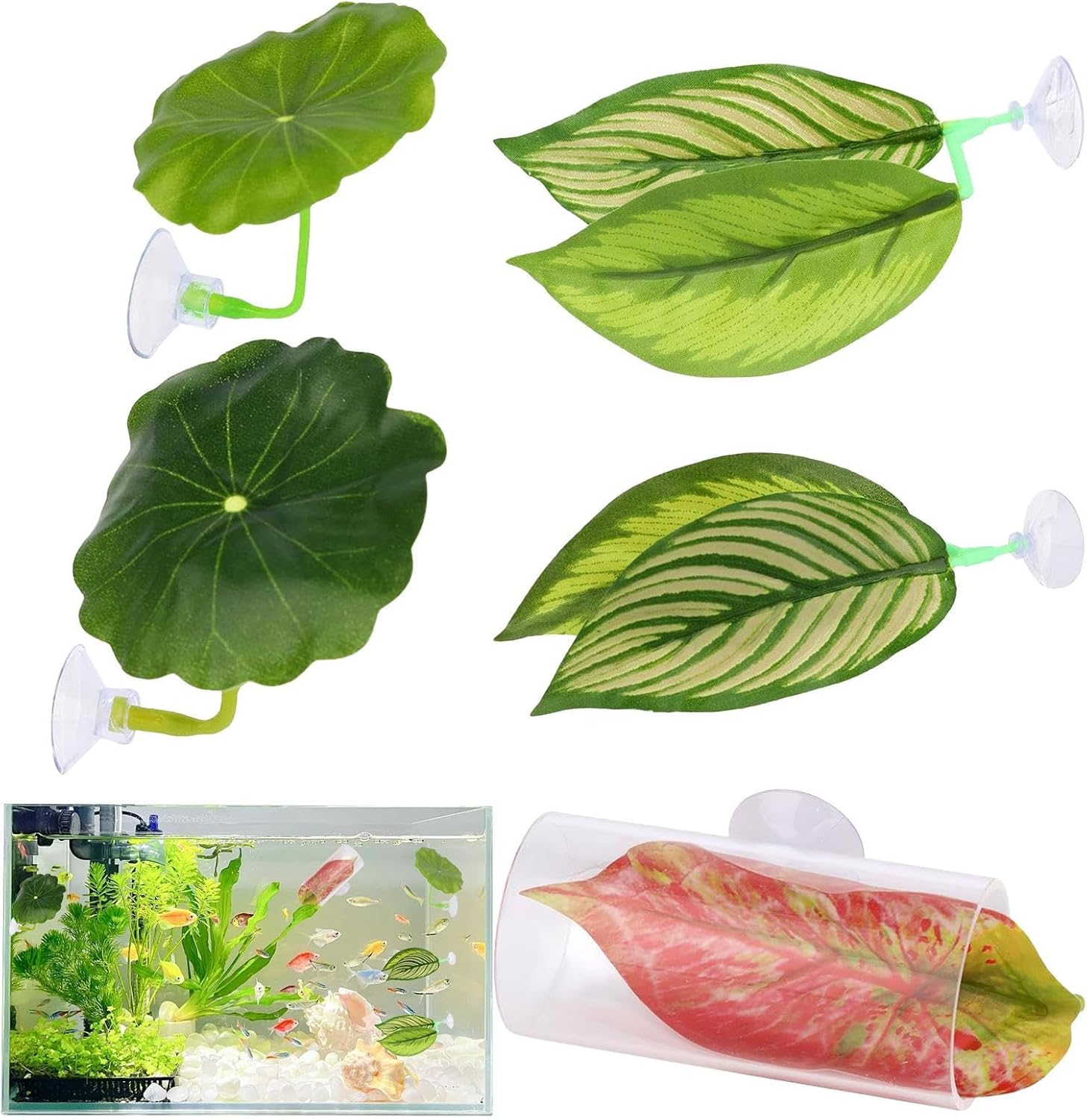 Gupcaqosjw Betta Fish Hammock - Soft Betta Hammock Toys Fish Tank Bed - Aquarium Decor for Corner Sleeping Breeding Playing Small Animals Dwarf Shrimp Crab Catfish image number 1