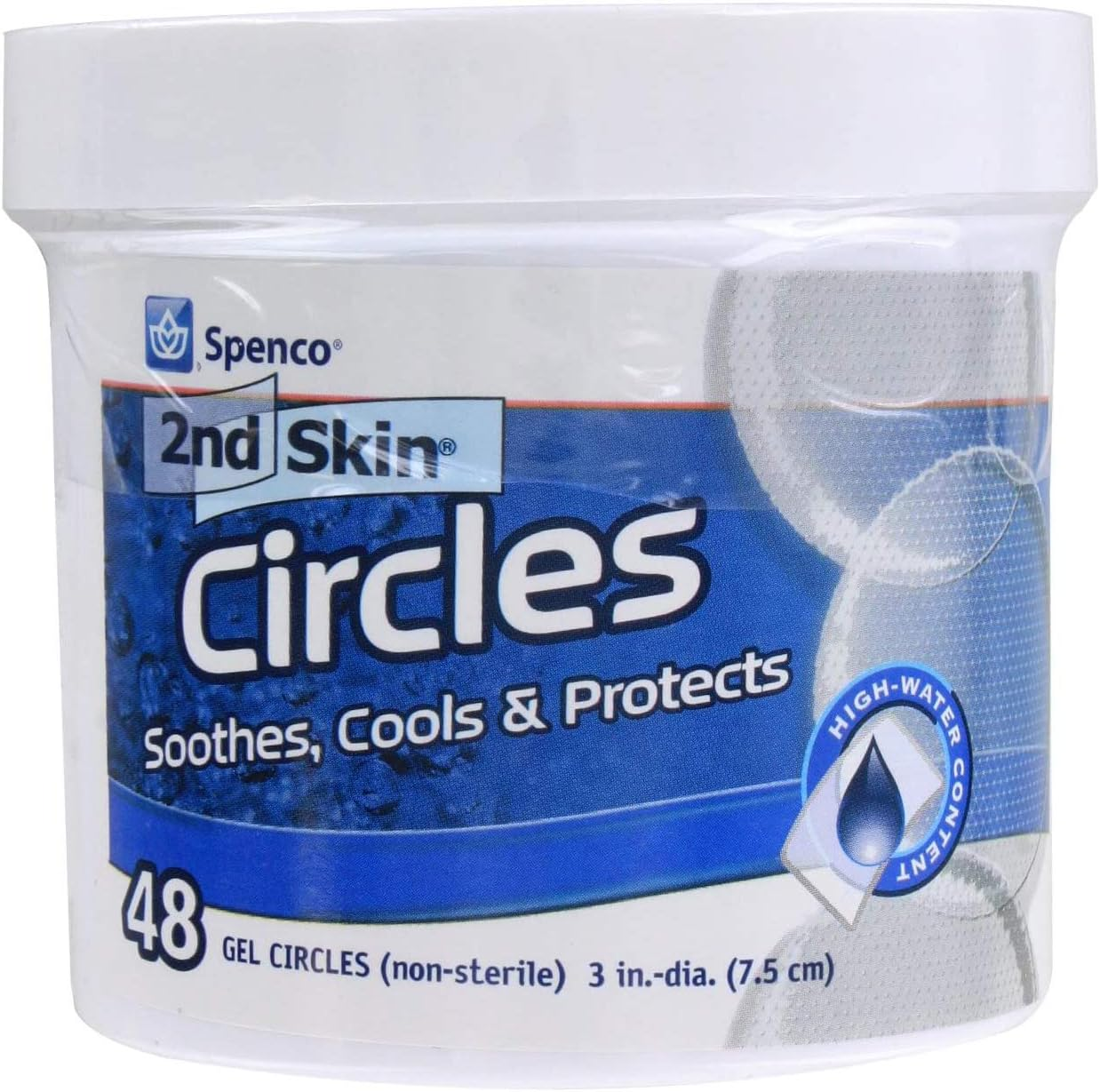 Spenco 2Nd Skin Circles Soothing Protection for Blisters, Hot Spots and Skin Irritations, Gel Circles 48-Count image number 2
