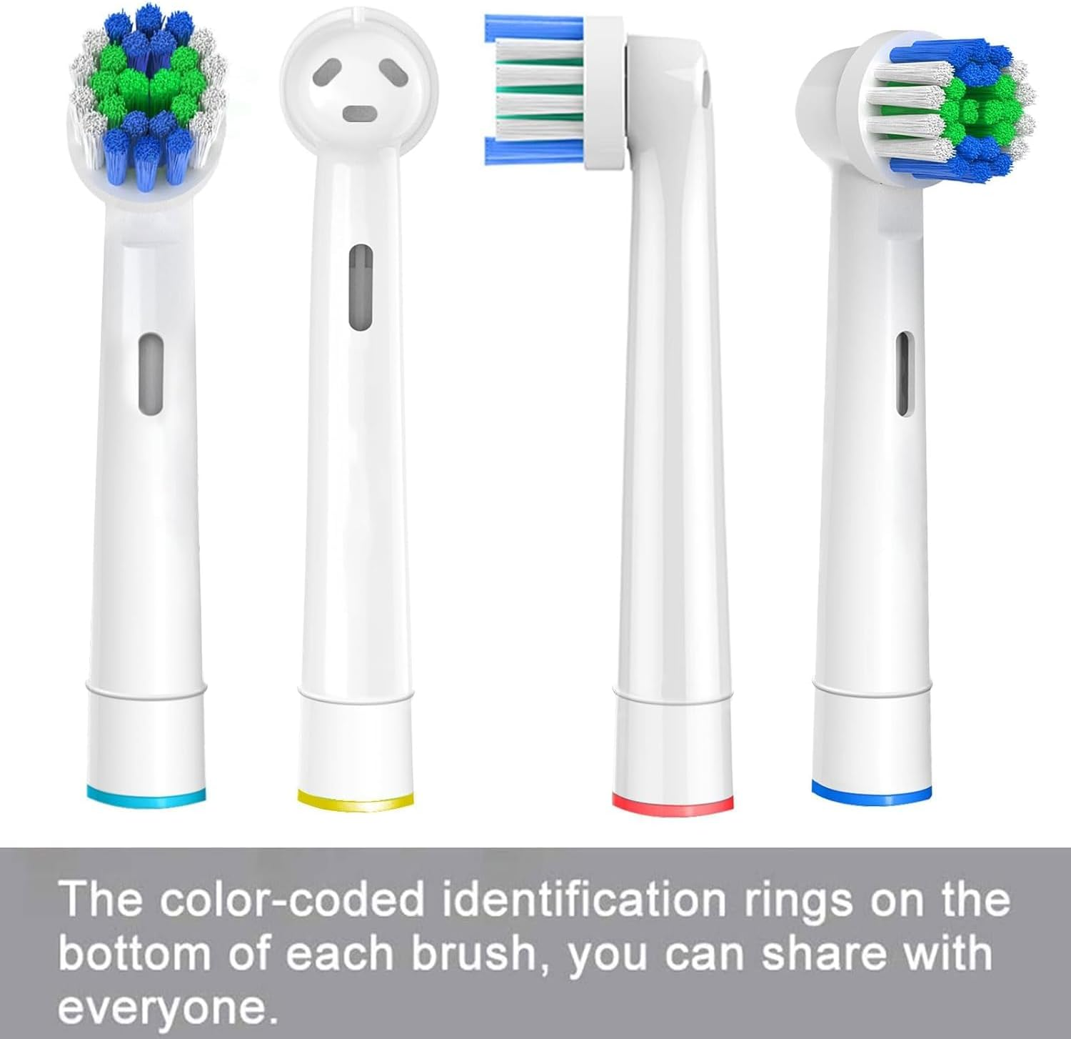 Replacement Toothbrush Heads Compatible with Oral B Braun, 12 Pcs Professional Electric Toothbrush Brush Heads Compatible with Oral B Replacement Heads Refill 7000/Pro 1000/9600/500/3000 image number 3