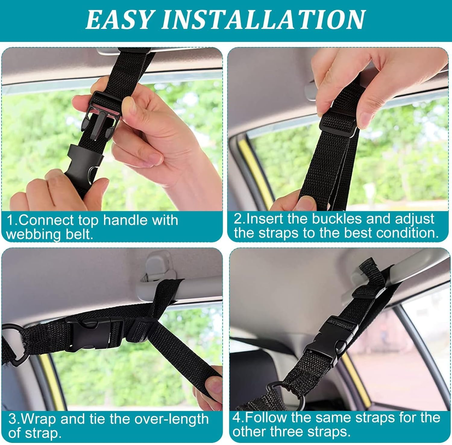 Tootoo Universal Car Ceiling Storage Net Car Roof Cargo Net Mesh Storage Bag Campervan image number 6