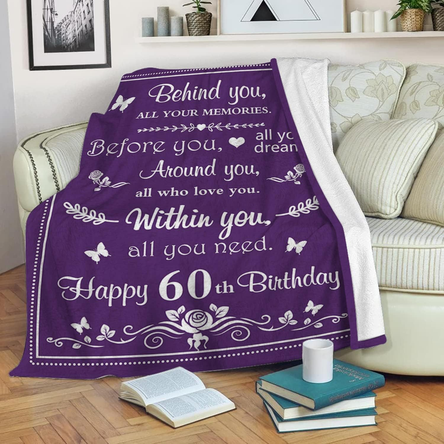 60Th Birthday Gifts for Women Men - Blanket Gift Ideas for 60 Year Old Female Male (50"X60") - 21St Birthday image number 7