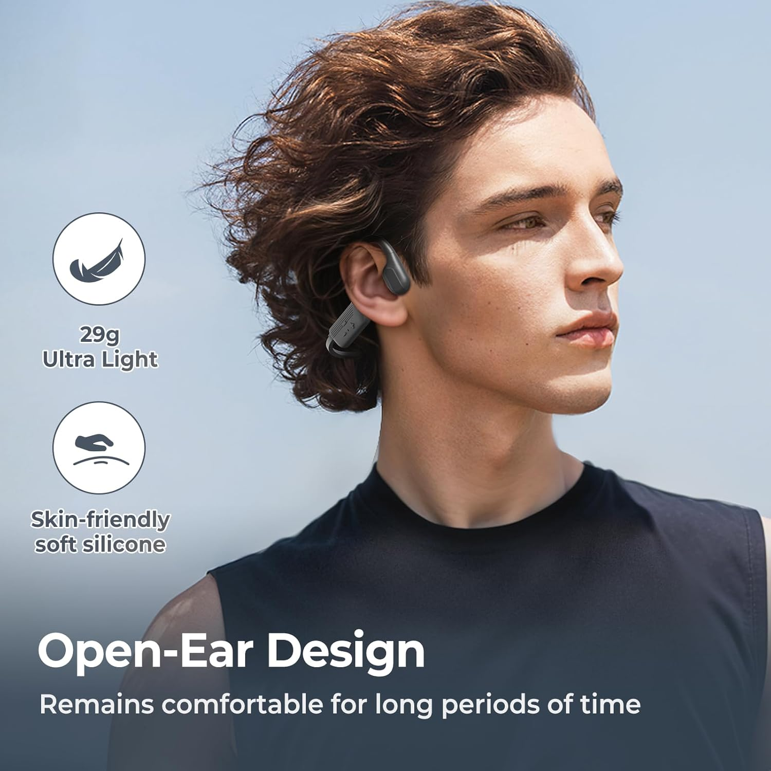 Relxhome Translator Headphones, Bluetooth 5.3, IPX5 Waterproof, 50 Hours Play Time image number 2