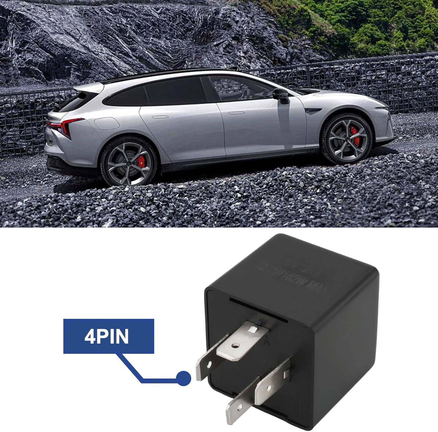 Emagtech 12.8V/162W 4-Pin Flasher Electronic Relay Max Power 130W LED Indicator Flasher Blinker Relay Compatible with Land Rover Defender 90/110 PRC8876 image number 4